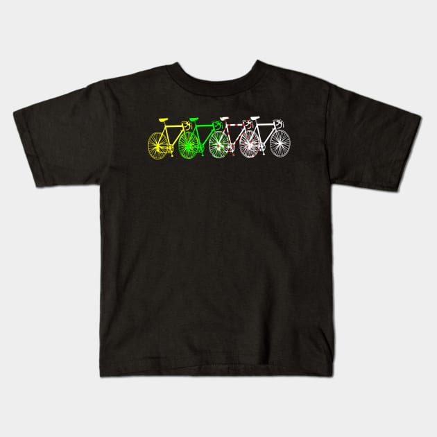 Le Tour de France colores de tdf Kids T-Shirt by vintagejoa